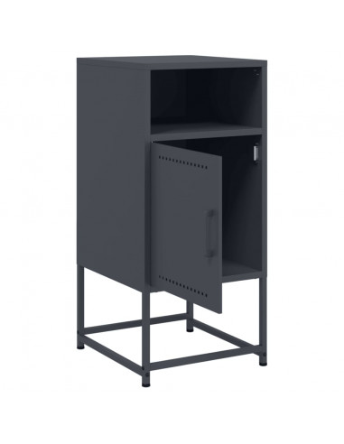 Comodini 2 pz Antracite 36x39x78 cm in Acciaio