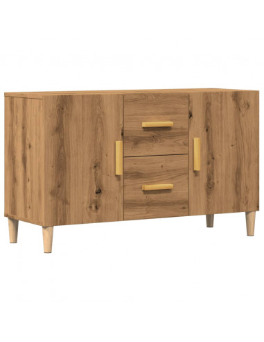 Credenza Rovere Artigianale 100x36x60 cm in Legno Multistrato