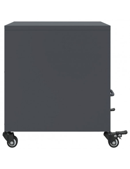 Comodini 2 pz Antracite 36x39x43,5 cm in Acciaio