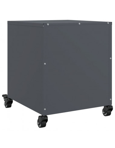 Comodini 2 pz Antracite 36x39x43,5 cm in Acciaio