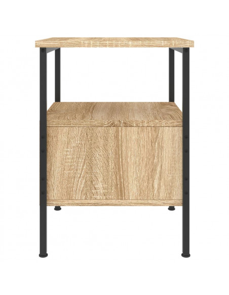 Comodino Rovere Sonoma 34x36x50 cm in Legno Multistrato