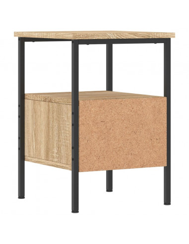 Comodino Rovere Sonoma 34x36x50 cm in Legno Multistrato