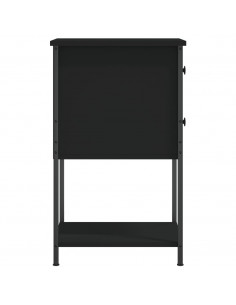 Comodino Nero 32x42x70 cm in Legno Multistrato 2