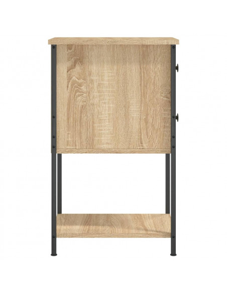 Comodino Rovere Sonoma 32x42x70 cm in Legno Multistrato