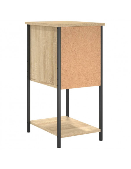 Comodino Rovere Sonoma 32x42x70 cm in Legno Multistrato