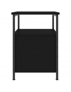 Comodino Nero 34x35,5x50 cm in Legno Multistrato 2