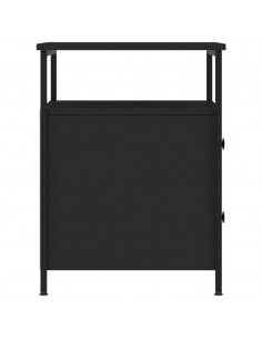 Comodino Nero 44x45x60 cm in Legno Multistrato 2