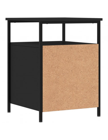 Comodino Nero 44x45x60 cm in Legno Multistrato