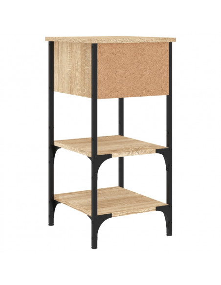 Comodino Rovere Sonoma 34x36x70 cm in Legno Multistrato