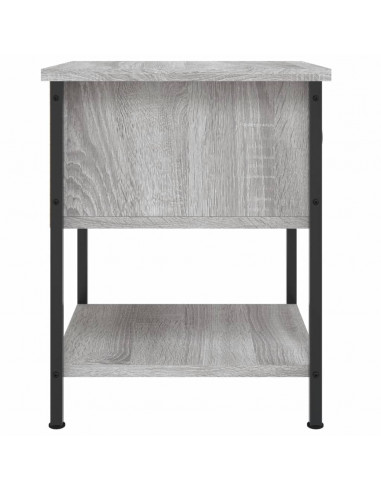 Comodini 2 pz Grigio Sonoma 34x35,5x45 cm in Legno Multistrato