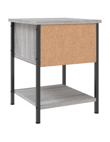 Comodini 2 pz Grigio Sonoma 34x35,5x45 cm in Legno Multistrato
