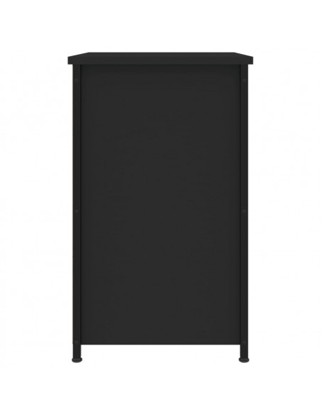 Comodini 2pz Neri 40x36x60 cm in Legno Multistrato