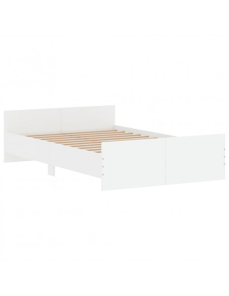 Giroletto con Testiera e Pediera Bianco 120x190 cm