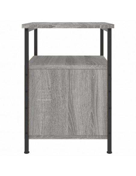 Comodini 2 pz Grigio Sonoma 34x35,5x50 cm in Legno Multistrato