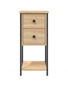 Comodini 2 pz Rovere Sonoma 32x42x70 cm in Legno Multistrato 2