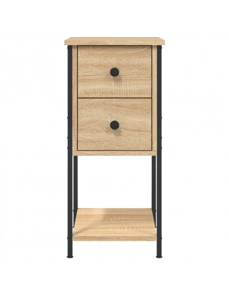 Comodini 2 pz Rovere Sonoma 32x42x70 cm in Legno Multistrato