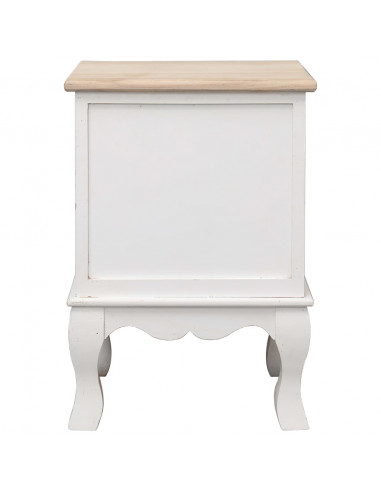 Comodini 2 pz 35x30x50 cm in Legno di Paulownia