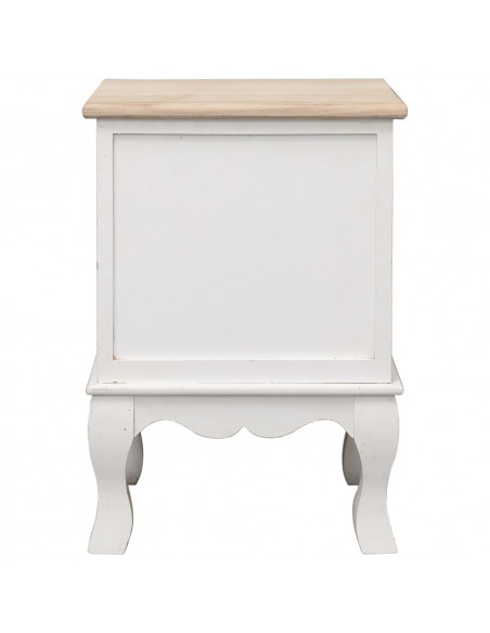 Comodini 2 pz 35x30x50 cm in Legno di Paulownia