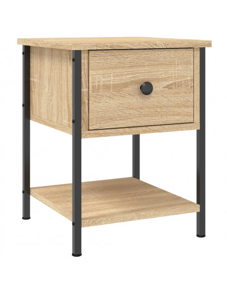 Comodino Rovere Sonoma 34x35,5x45 cm in Legno Multistrato