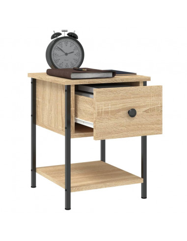 Comodino Rovere Sonoma 34x35,5x45 cm in Legno Multistrato