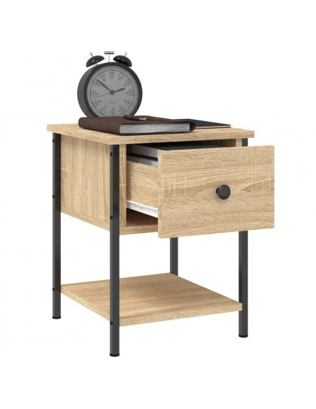 Comodino Rovere Sonoma 34x35,5x45 cm in Legno Multistrato