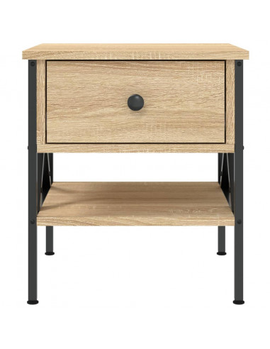 Comodino Rovere Sonoma 40x42x45 cm in Legno Multistrato