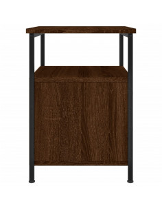 Comodino Rovere Marrone 34x35,5x50 cm in Legno Multistrato 2