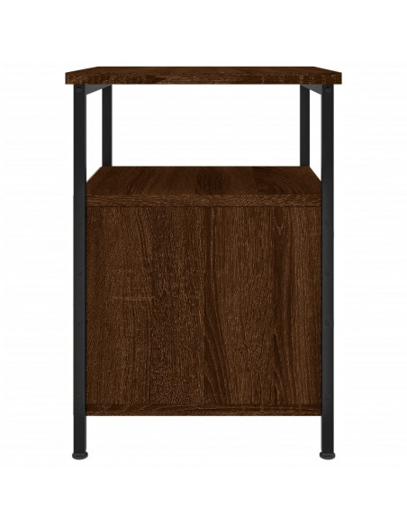Comodino Rovere Marrone 34x35,5x50 cm in Legno Multistrato