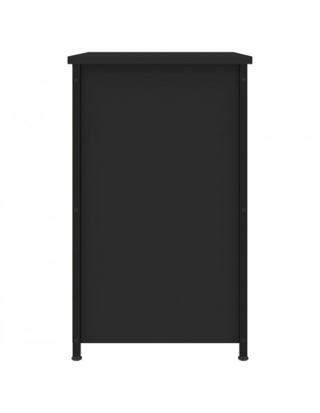 Comodino Nero 40x36x60 cm in Legno Multistrato