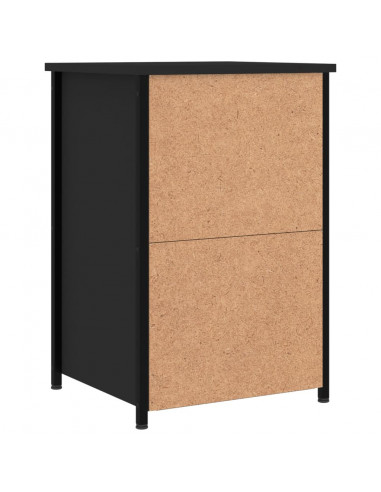 Comodino Nero 40x36x60 cm in Legno Multistrato