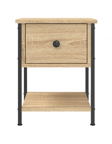 Comodini 2 pz Rovere Sonoma 34x35,5x45 cm in Legno Multistrato