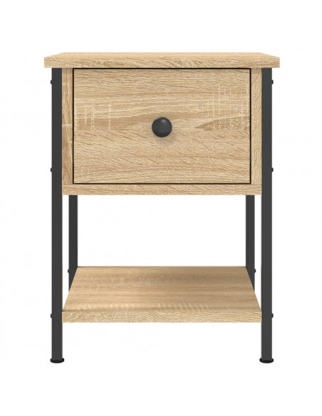 Comodini 2 pz Rovere Sonoma 34x35,5x45 cm in Legno Multistrato