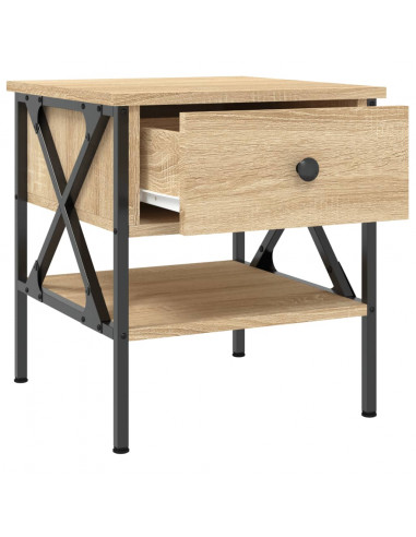 Comodini 2 pz Rovere Sonoma 40x42x45 cm in Legno Multistrato