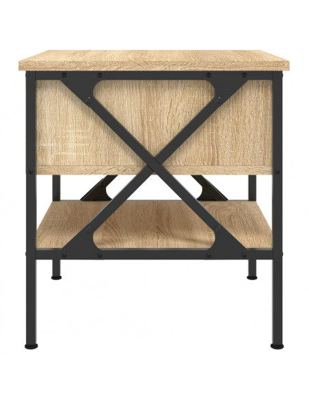 Comodini 2 pz Rovere Sonoma 40x42x45 cm in Legno Multistrato