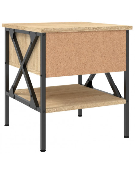 Comodini 2 pz Rovere Sonoma 40x42x45 cm in Legno Multistrato