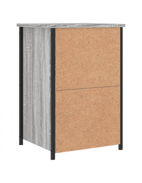 Comodini 2 pz Grigio Sonoma 40x36x60 cm in Legno Multistrato