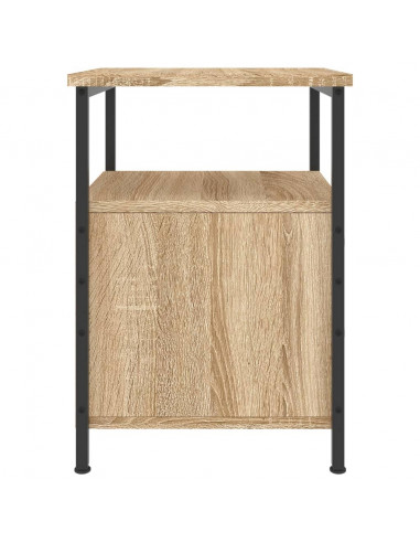Comodini 2pz Rovere Sonoma 34x35,5x50 cm in Legno Multistrato
