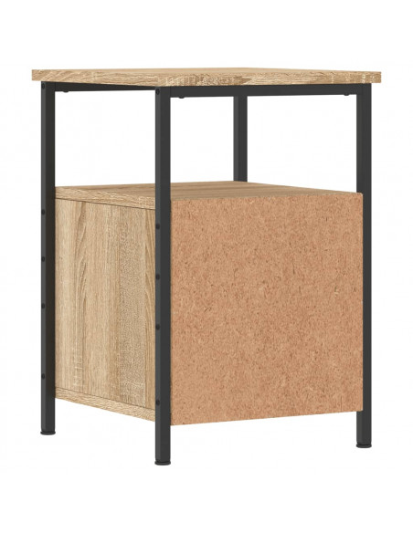 Comodini 2pz Rovere Sonoma 34x35,5x50 cm in Legno Multistrato