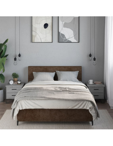 Comodini 2 pz Grigio Sonoma 40x41x40 cm in Truciolato