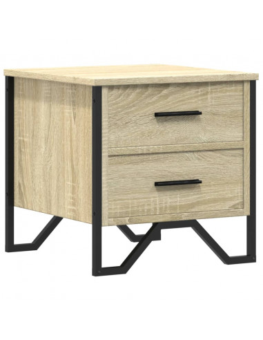 Comodino Rovere Sonoma 40x41x40 cm in Truciolato