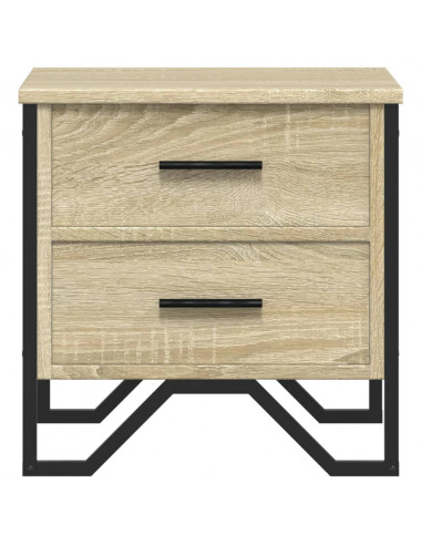 Comodino Rovere Sonoma 40x41x40 cm in Truciolato