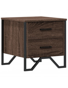 Comodino Rovere Marrone 40x41x40 cm in Truciolato 2