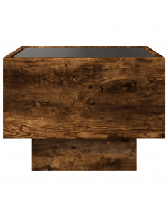 Comodino con LED Infinity Rovere Fumo 40x40x30 cm 2