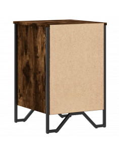Comodino Rovere Fumo 40x41x60 cm in Legno Multistrato 2
