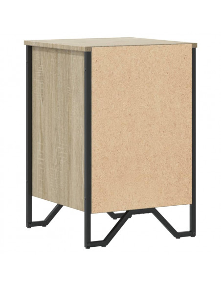 Comodino Rovere Sonoma 40x41x60 cm in Legno Multistrato