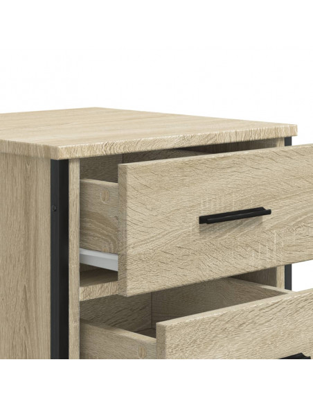 Comodino Rovere Sonoma 40x41x60 cm in Legno Multistrato