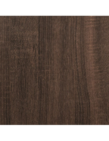 Comodino Rovere Marrone 40x41x60 cm in Legno Multistrato