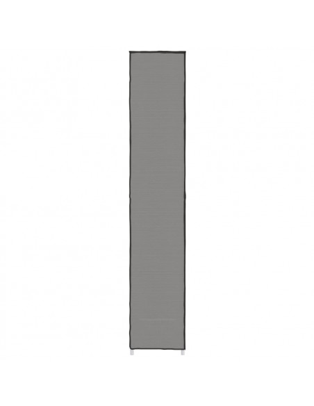 Scarpiera Grigia 60x30x166 cm Tessuto