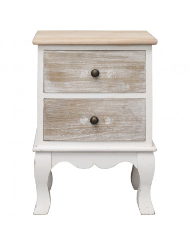 Comodino 35x30x50 cm in Legno di Paulownia