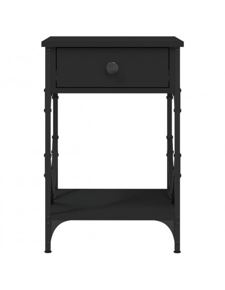 Comodino Nero 40x42x60 cm in Legno Multistrato